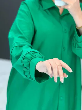 شومیز مچ دار آستین پفی