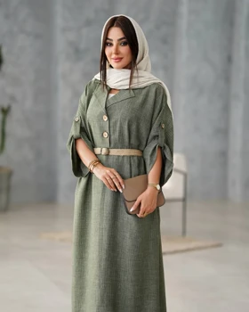 کفتان دودکمه کمربند دار