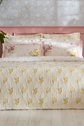 ست روتختی دو نفره Karaca Home مدل Melina پنبه‌ای - چندرنگ