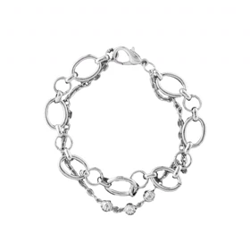 دستبند زنانه طرح دولاین گوی دار