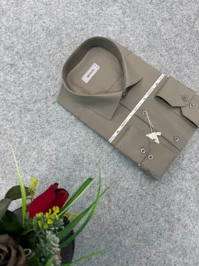 پیراهن ساده مردانه قواره کلاسیک _ استین بلند