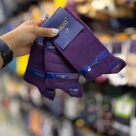 جوراب مردانه ساق بلند کلاسیک/code:9002_58