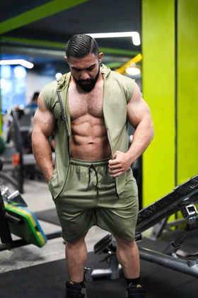 ست هودی وست و شلوارک جردن (JORDAN) – پنبه وست/شلوارک بگ بوفالو 33 (سبز)