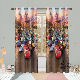 پرده کودک طرح مک کویین مدل W4901