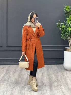 مانتو بلند طرح حصیری