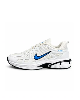 کتانی مردانه مدل رانینگ نایک P6000 سفید آبی NIKE