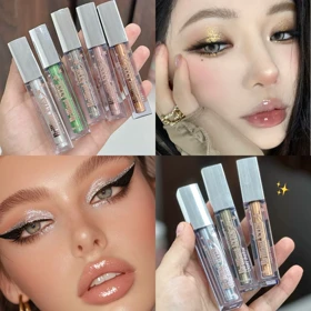 سایه چشم مایع براق – مدل Glitter Liquid Eyeshadow