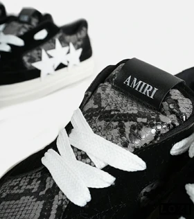 کفش اسنیکرزمشکی سفید Amiri Stars v2