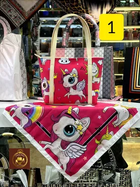 ست کیف و روسری بچگانه در 17طرح