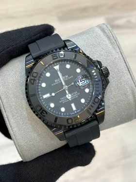 ساعت رولکس یاخ مستر مردانه بند رابر مشکی