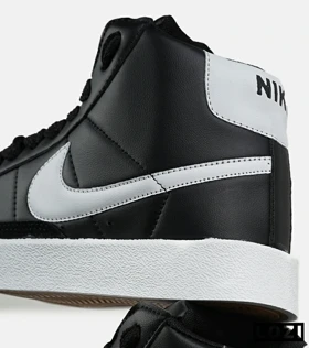 کفش کتانی ساق‌دار مردانه و زنانه مشکی سفید Nike Blazer Low 77 مدل 7465