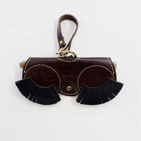 کاور چرم عینک طرح فانتزی