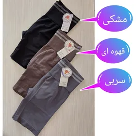 شلوارک سیملس زنانه کمر خط‌دار