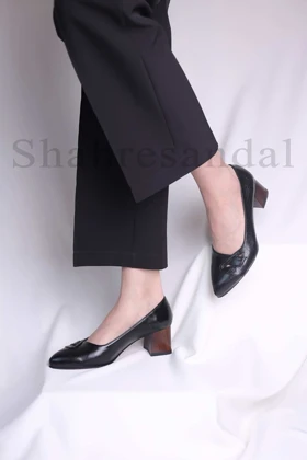 کفش پرسنلی پاشنه‌دار زنانه پریسا کد 8366