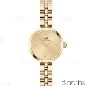 ساعت دنیل ولینگتون زنانه ELAN تمام طلایی ایندکس نگین‌دار 105500