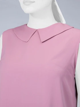 تاپ زنانه الیزه یقه ب ب ساده کلاسیک آنیسا