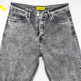 شلوار بگ جین مردانه طوسی BERSHKA
