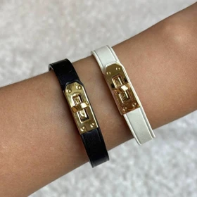 دستبند چرم طرح هرمس