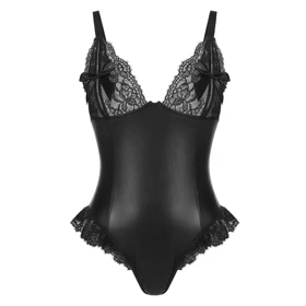 بادی فانتزی لاتکس رنگ مشکی برند لاوین کد 1616