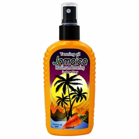 روغن برنزهکننده جامائیکا مدل Carrot Tanning Oil حاوی روغن هویج و SPF حجم 200 میلیلیتر - Jamaica