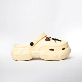 صندل دمپایی کراکس مدل کلاسیک کرم کد 294628