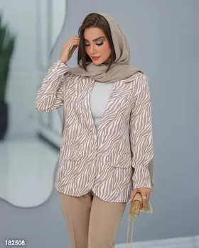 کت و شلوار طرح دار مدل آنابل کد 1825