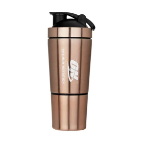 شیکر استیل دو تیکه ورزشی اوپتیموم نوتریشن مدل ON ظرفیت 0.6 لیتر