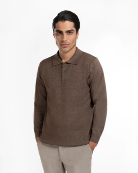 پلیور بافت مردانه سه دکمه کد 900/23