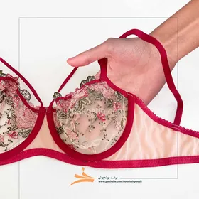 ست هارنس دار گلبهی گل‌دار برند نوشه پوش