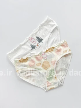 شورت اسلیپ نخ پنبه عروسکی طرح طبیعت