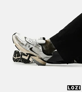 کفش کتانی مردانه و زنانه سفید مشکی Nike cushlon