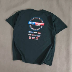 SIZE L-XL تیشرت اورجینال برند معتبر Harry Robinson امریکا مدل We support the blue