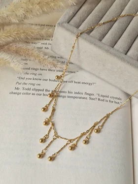 گردنبند توپی آویز استیل