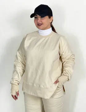 ست دورس و شلوار بغل چاک‌دار کد : 00261