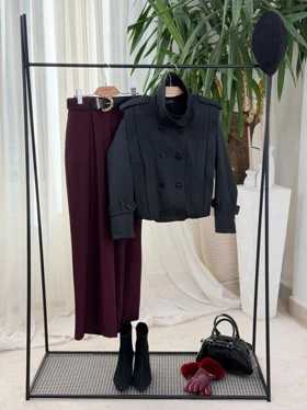 ترنچ کت زارا (مشکی)