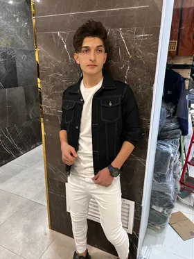 کت جین مشکی فول کش