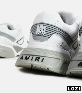 کفش کتانی سفید طوسی AMIRI Bone Runner
