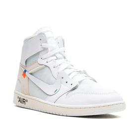 کتانی نایک ایر جردن 1 ساق‌دار آف وایت تمام سفید Nike Air Jordan 1 High Off-White White
