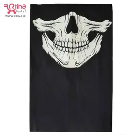 ماسک اسکارف شب تاب طرح جمجمه- اسکلت