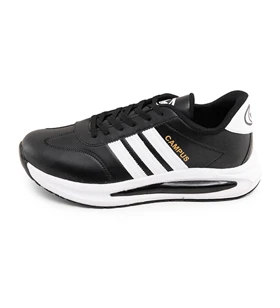 کفش اسپرت Adidas مردانه مشکی بندی چرم مصنوعی