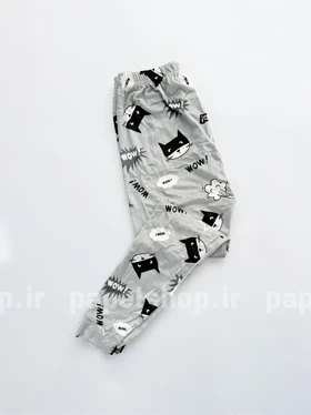 شلوار مخمل استیکردار گربه