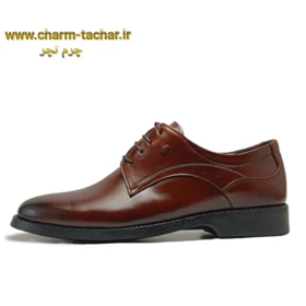 کفش رسمی بندی مردانه چرم طبیعیsi190