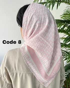 مینی اسکارف صورتی تابستانه 4475