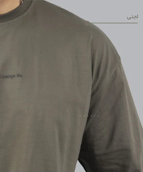 تیشرت لش طرح دار مردانه 1616
