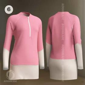 نیم زیپ آستین بلند زنانه اسنوهاک 349