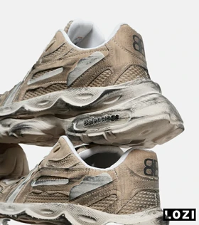 کفش کتانی مردانه و زنانه کرم Balenciaga مدل 7022