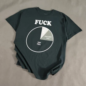 SIZE L-XL تیشرت اورجینال برند معتبر SPENCER'S امریکا مدل f.u.c.k