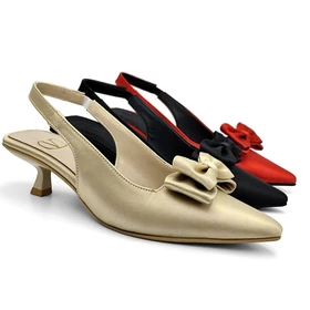 کفش مجلسی زنانه پاشنه‌دار 3 سانت مدل sandal valentino _ 4003p