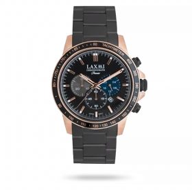 ساعت مچی مردانه لاکسمی بند استیل مشکی کد Laxmi 8181/5