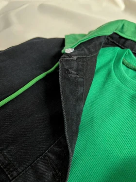 کت جین گلدوزی شده کد 2695